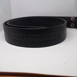 Genuine Harley-Davidson 32" Black leather belt (no buckle included)